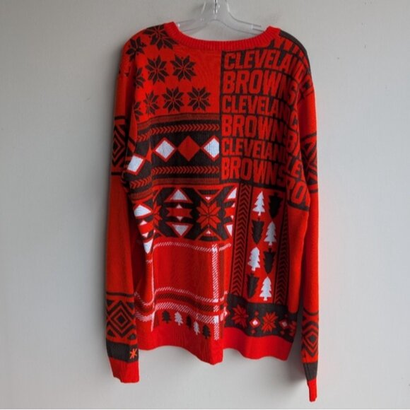 Cleveland Browns Dawg Pound Ugly Christmas Sweater - Picture 4 of 5